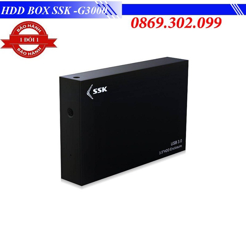 Hộp đựng ổ cứng gắn ngoài HDD BOX 3.5'' SSK HE-G3000