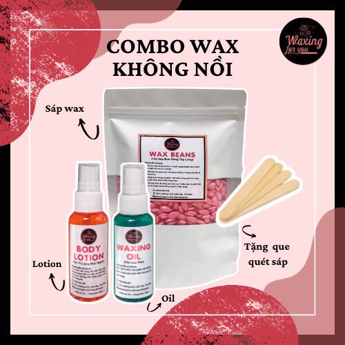 Combo waxing không kèm nồi  ❤Freeship❤ không kèm nồi đun sáp