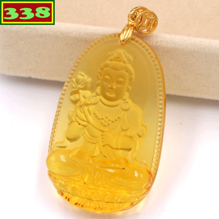 Mặt Phật Đại Thế Chí Bồ Tát pha lê 5 cm
