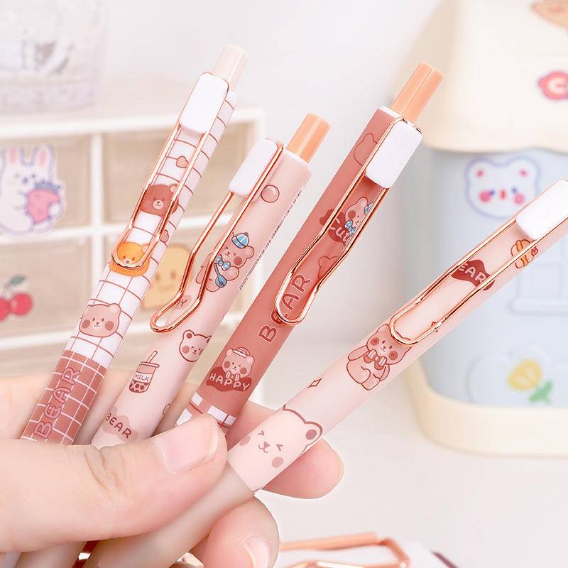 Set 6 Bút Mực 0.5mm Hình Động Vật Dễ Thương