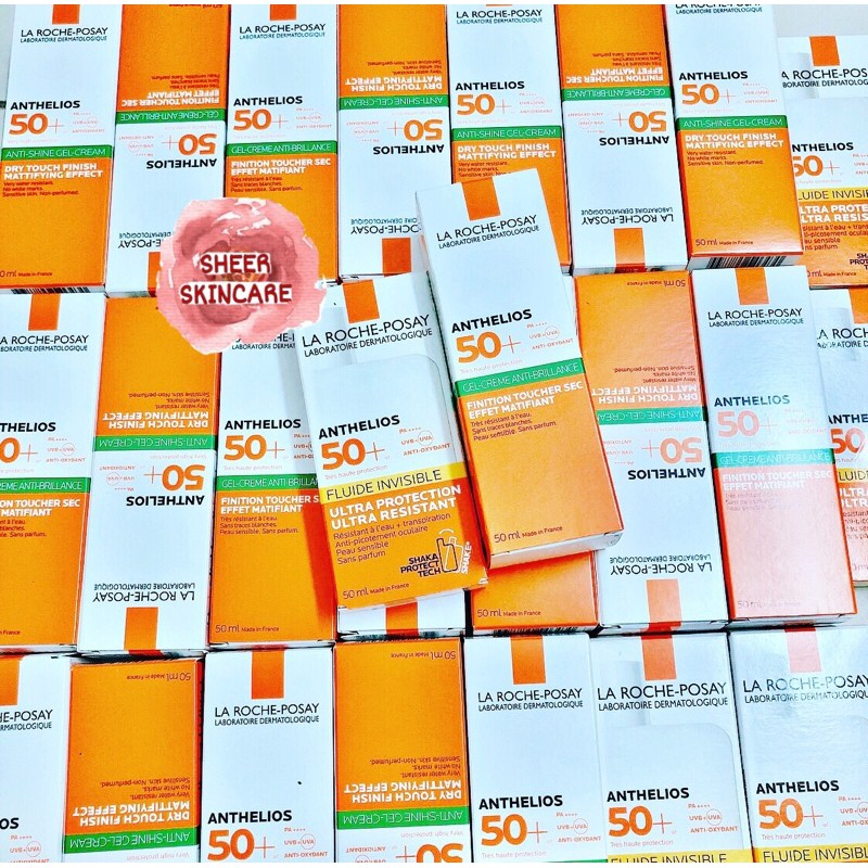 Kem chống nắng La Roche-Posay Fluide Invisible và Anti Shine