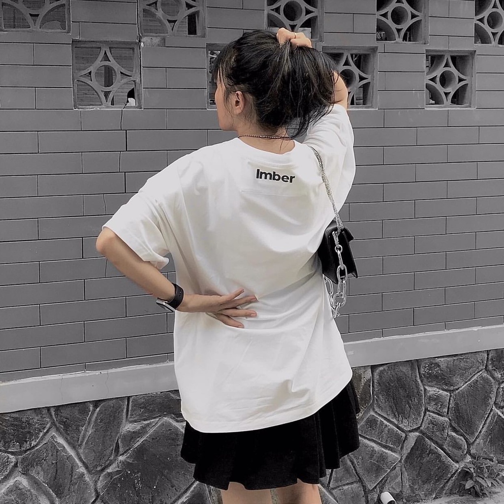 ÁO THUN DOUBLE IMBER/WHITE