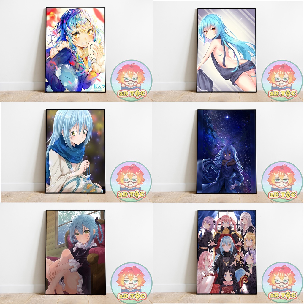 TRANH POSTER A3 RIMURU (3) ANIME MANGA CHUYỂN SINH THÀNH SLIME CHẤT LIỆU GIẤY CAO CẤP - 2D TỘC SHOP