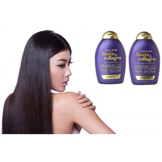 Cặp Dầu gội Biotin Collagen Tím 577ml