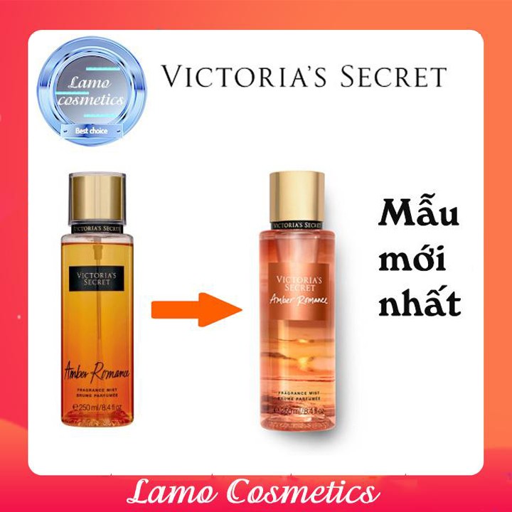 Xịt Thơm Toàn Thân Victoria’s Secret Mùi Amber Romance Chính Hãng 100%