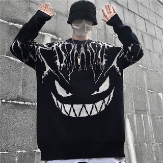 Áo Sweater Dệt Kim Form Rộng Phong Cách Vintage Cho Nữ