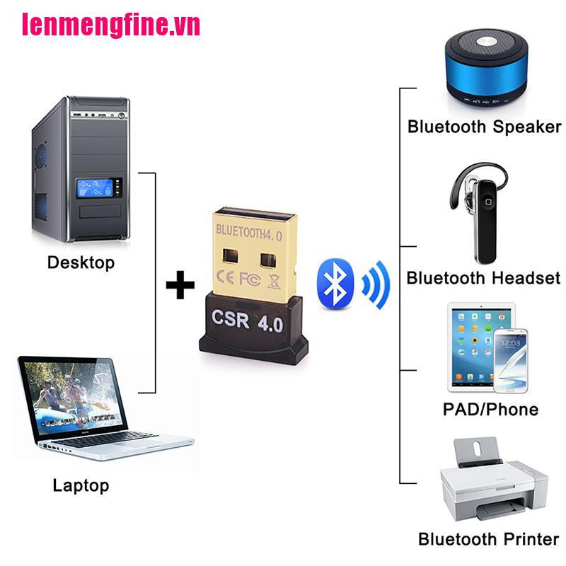 Usb Bluetooth 4.0 Cho Pc Laptop Win Xp Vista7 / 8 / 10