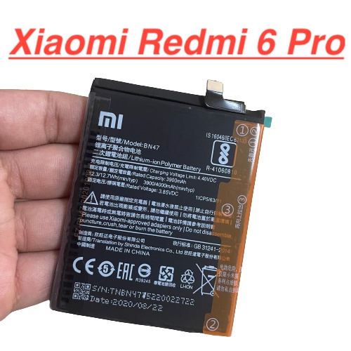 ✅ Pin Zin LK Xiaomi Redmi 6 Pro BN47 Dung Lượng 4100mah Battery Linh Kiện Thay Thế