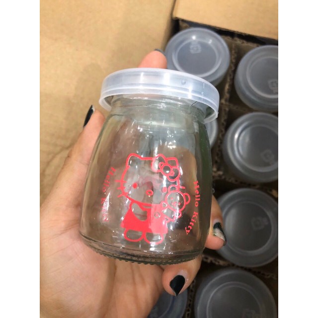 Hũ Thủy Tinh Làm Sữa Chua 100ml Có Hình