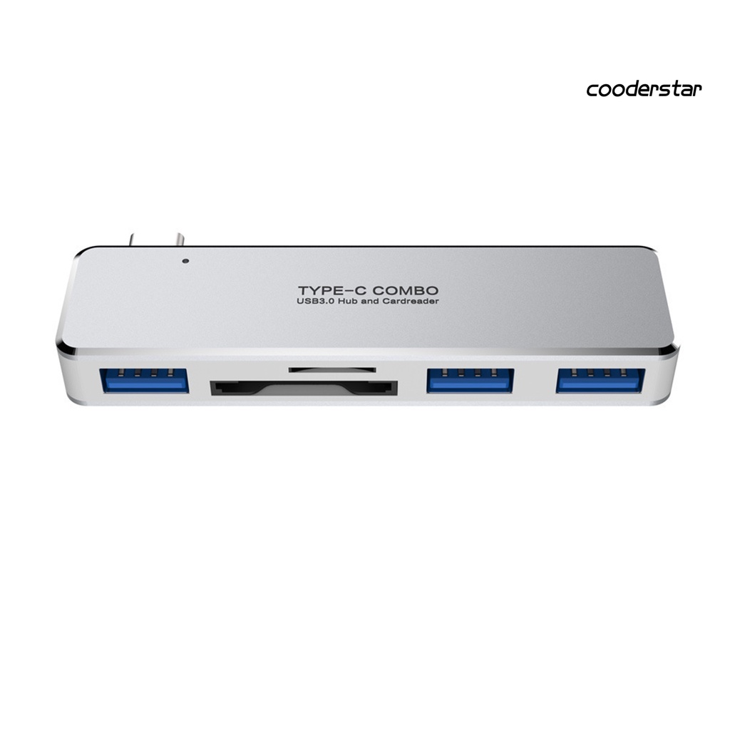 COOD-st 5-in-1 Multiport Multifunctional Type C to USB 3.0 Hub Docking Station Card Reader for Laptop Computer