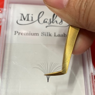 Nhíp volume mũi nhám bao da đen ( gắp mega thoải mái )