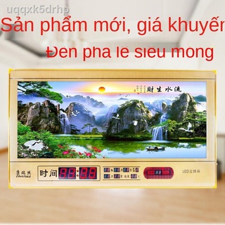 ☒☈Sản phẩm mới siêu mỏng sáng tạo lịch vạn niên đồng hồ phòng khách treo tường điện tử