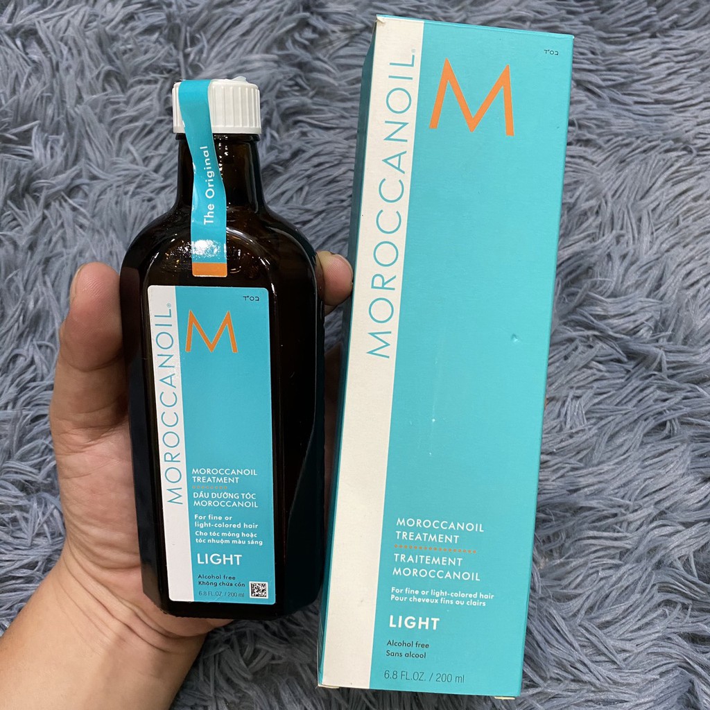 DẦU DƯỠNG TÓC TÔNG SÁNG, TÓC MẢNH MOROCCANOIL TREATMENT LIGHT 200ML