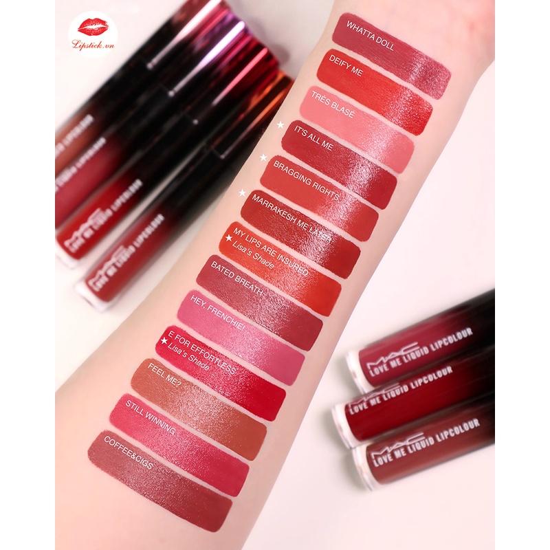 Son kem lì mac Love Me Liquid Lipcolour, bền mầu 12 giờ