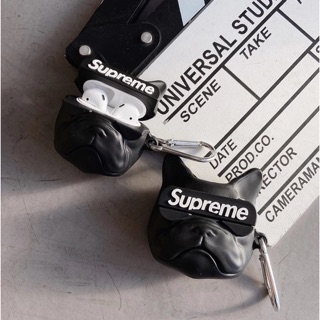 Case Airpod 1/2/Pro Hình Chó mặt sệ Supreme