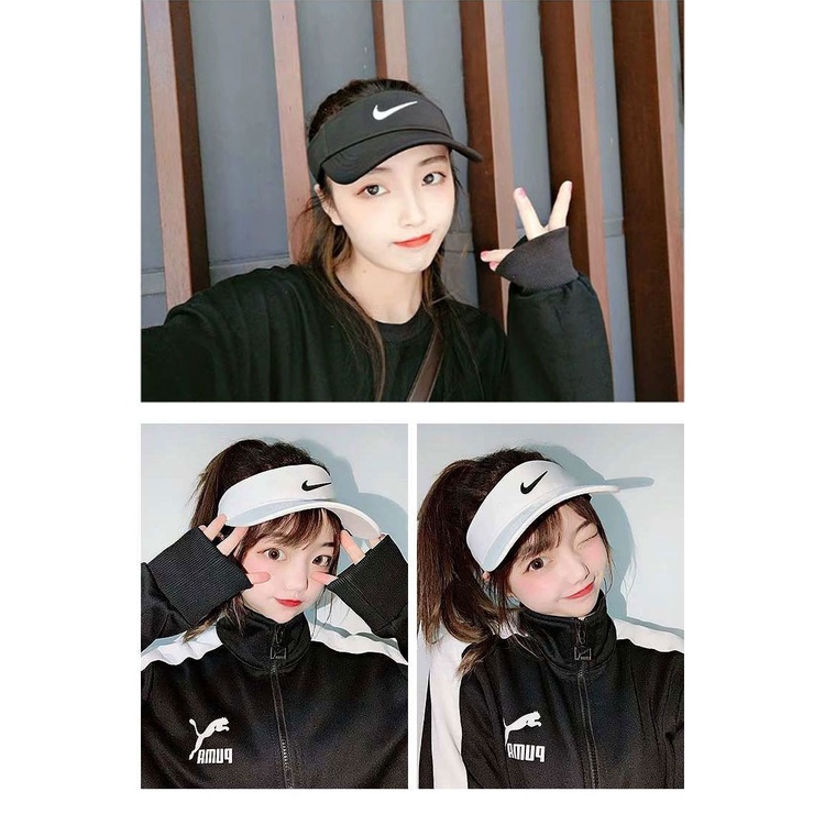 Mũ lưỡi trai không chóp che nắng phong cách hàn quốc thời trang mùa hè cho nam và nữ