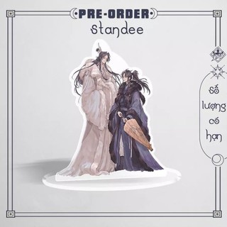 Standee husky và sư tôn meo meo