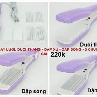 <3 máy bấm (dập ) xù thay lưỡi 3 in 1<3