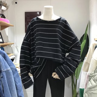 Áo Thun Sweater Kẻ Sọc Ngang( Hình Thật)