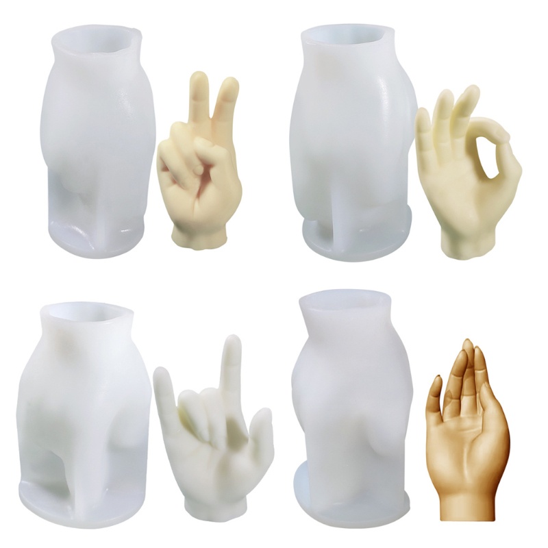 Khuôn silicone tạo hình làm đèn cầy DIY