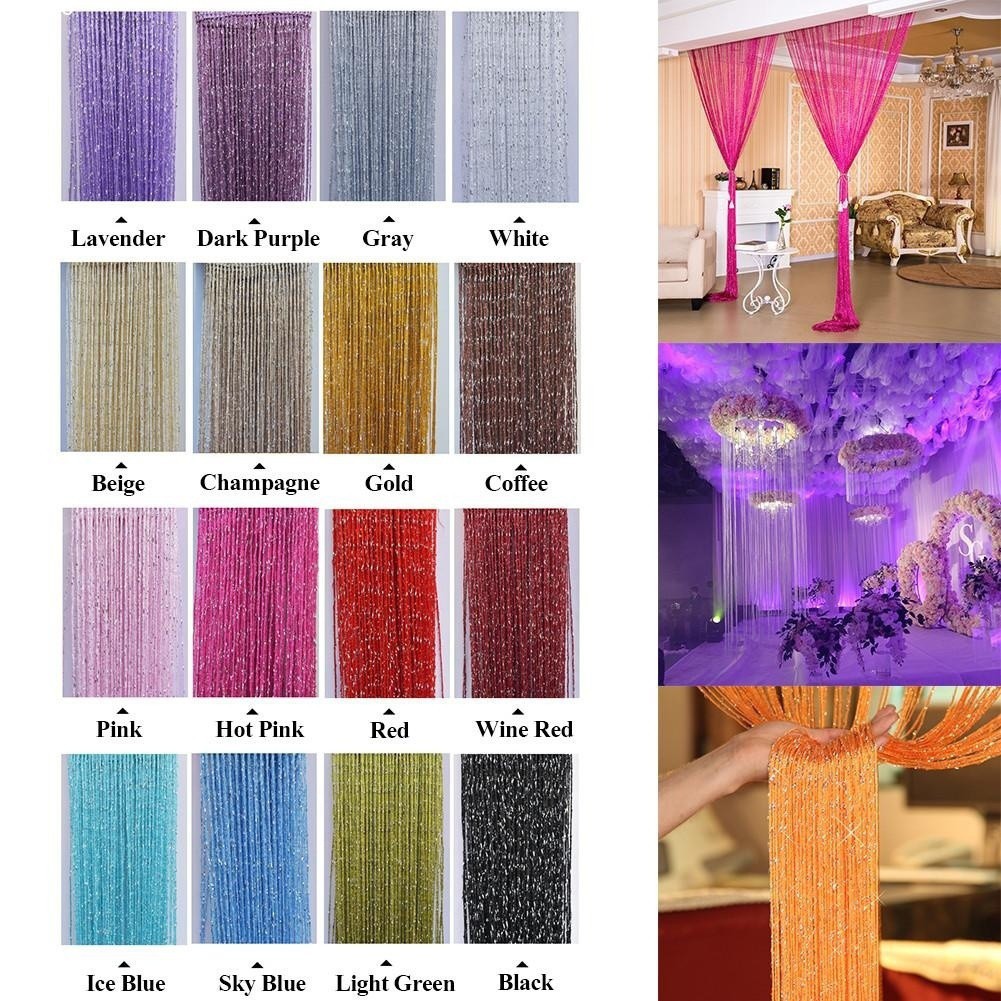 Rèm sợi đính hạt pha lê Curtains & Partition wall Home Decoration