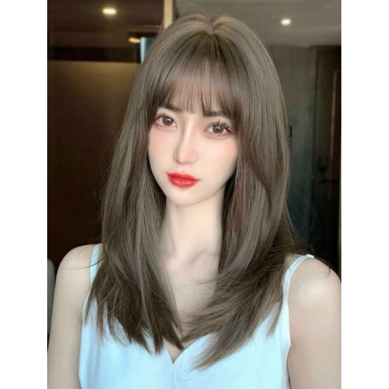 Tóc giả nguyên đầu ❤️ FREE SHIP ❤️ Nguyên đầu cúp sole tự nhiên