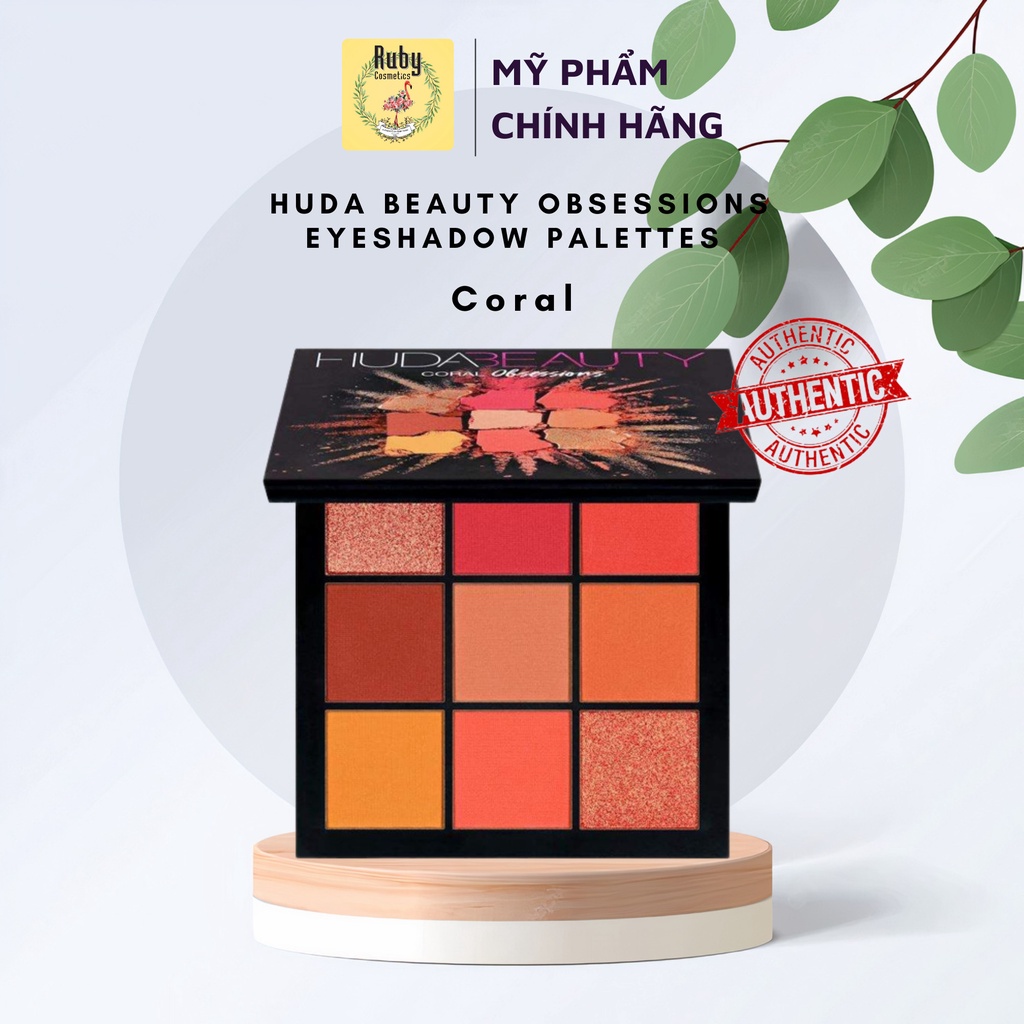 Phấn Mắt Huda Beauty Obsessions Eyeshadow Palettes (Coral - Warm Brown - Electric - Mauve)