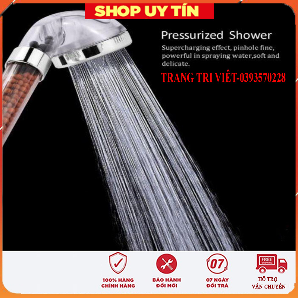Combo bộ vòi tắm hoa sen tăng áp, 2 lớp lọc nước công nghệ Nano Nhật Bản