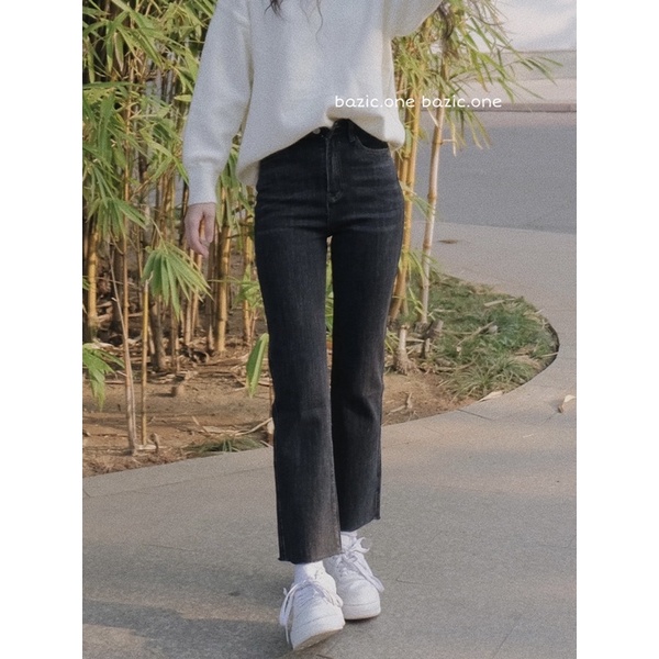 Quần jeans ống đứng co giãn Bazic one (ẢNH THẬT) 691
