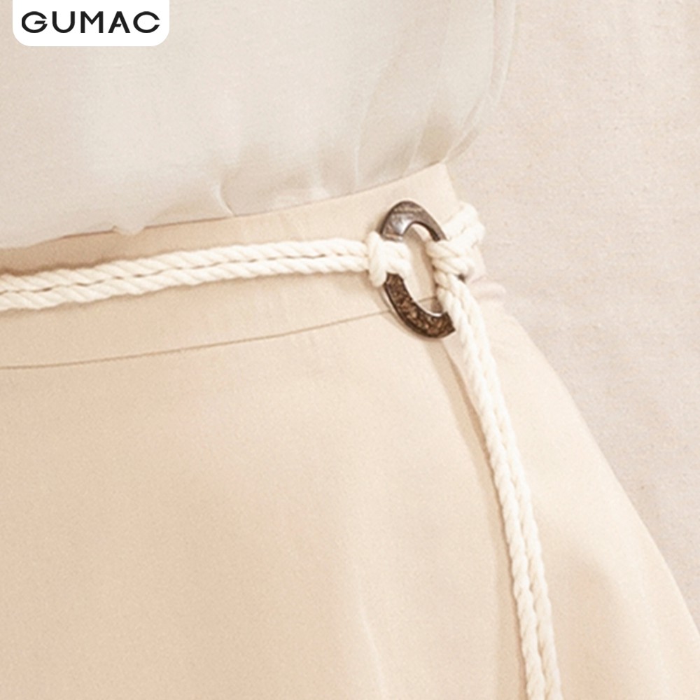 Váy xòe phối phụ kiện VA10105 GUMAC | BigBuy360 - bigbuy360.vn