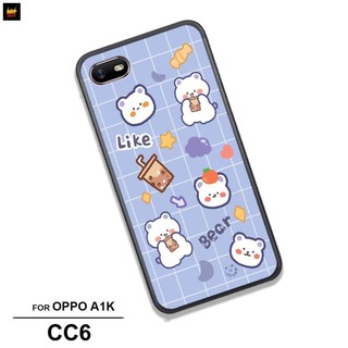 Ốp Oppo A1k A3s - Ốp lưng điện thoại Oppo A1k A3s in hình gấu trắng cute hot