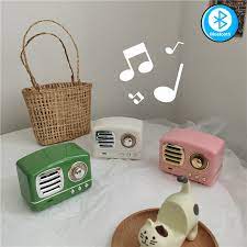 Loa Bluetooth Không Dây Mini Phong Cách Retro Hàn Quốc
