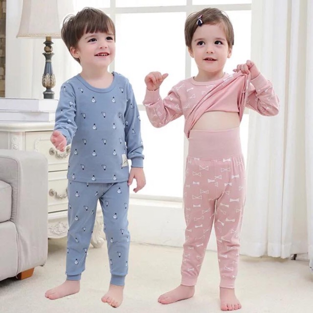 Bộ Thu đông chống lạnh bụng cho bé