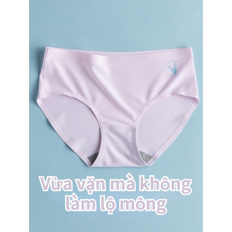 Đồ lót lụa băng cho bé gái thời kỳ phát triển liền mạch, bé gái, trung học, quần đùi tam giác lớn cho trẻ em, học sinh và trẻ em mùa hè mỏng