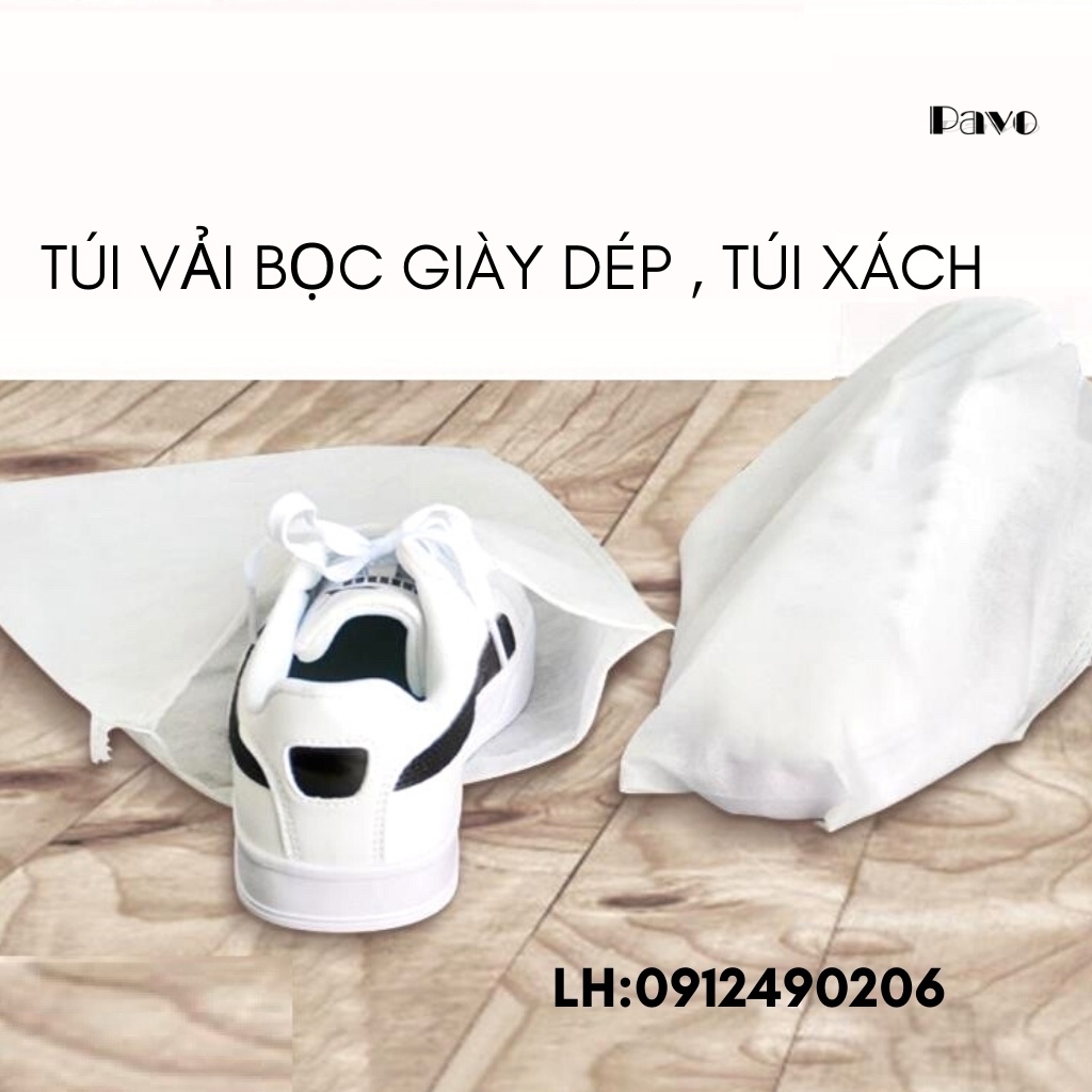 Túi Vải Đựng Giày Dép - Túi Bọc Túi Xách, Bảo Quản Giày Dép Khỏi Bụi Bẩn(1 Cái)