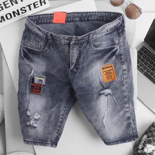 Quần short jean nam co giãn
