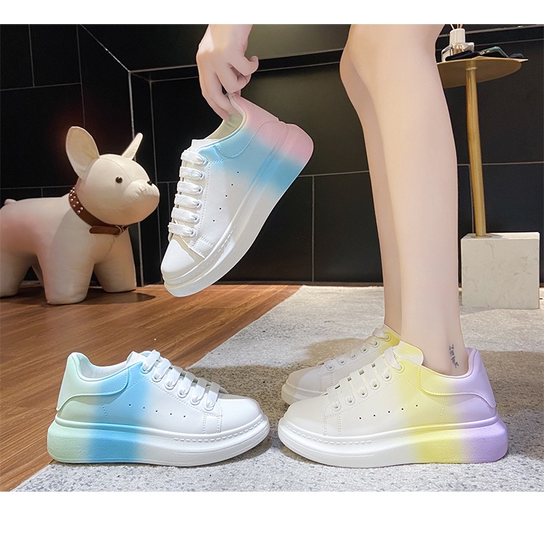 Xăng đan Trắng Đế Dày Thời Trang Hàng Ngày Năm ISS873