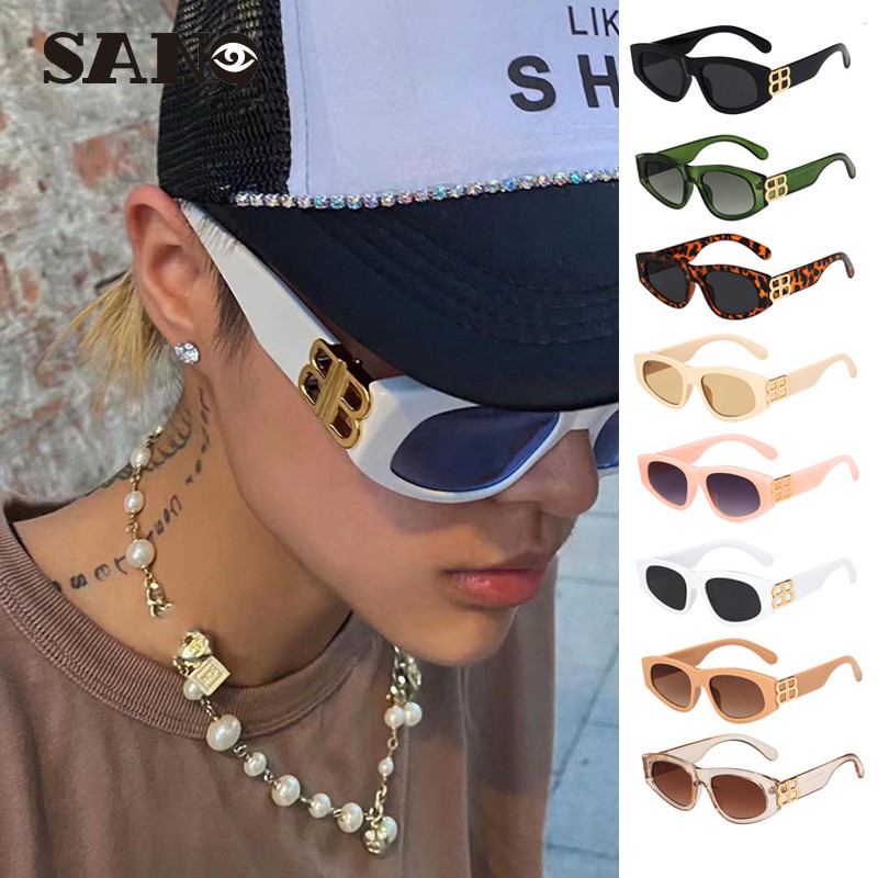 Kính râm mắt mèo phong cách hip hop retro dành cho nam nữ