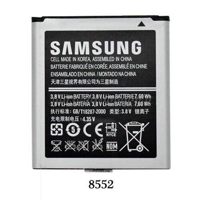 Pin Samsung galaxy i8552