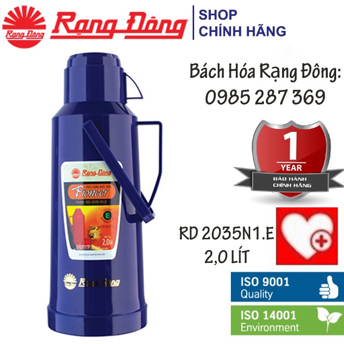 Phích Đựng Nước Nóng Rạng Đông 2 Lít (2035N1.E)