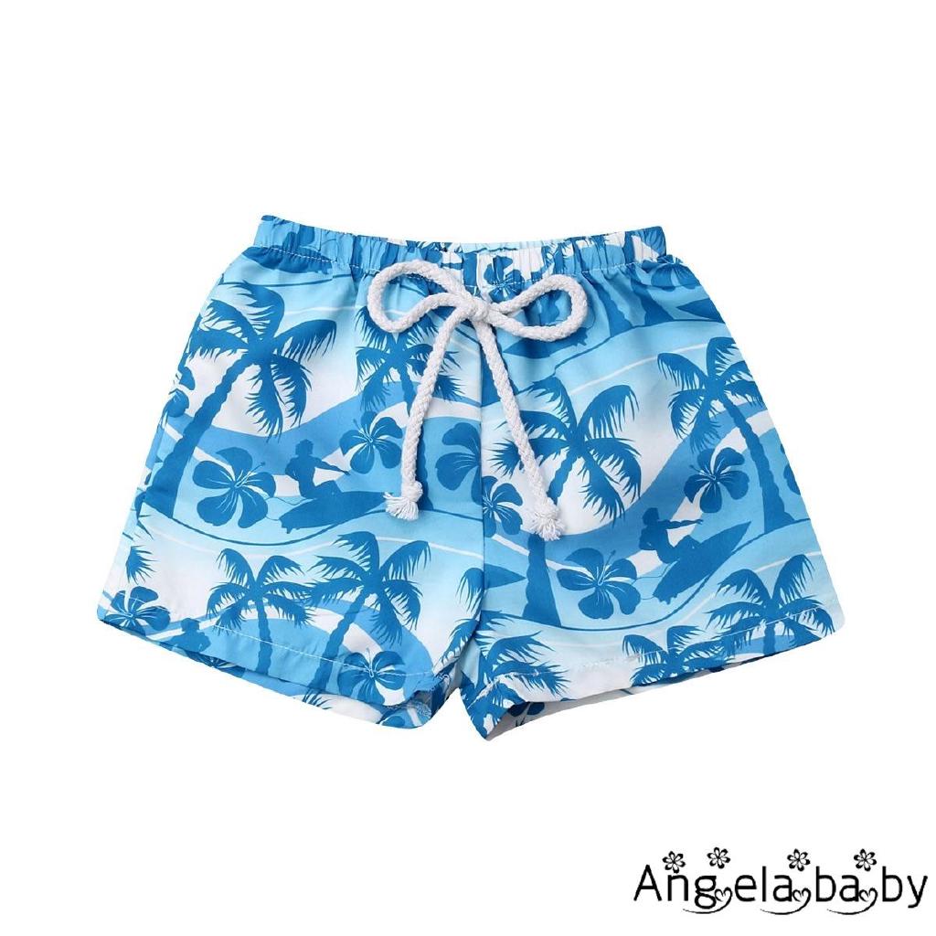 Aib-kid Bé Trai Mùa Hè Co Giãn Thắt Lưng Quần Ngắn Đi Biển Quần Short