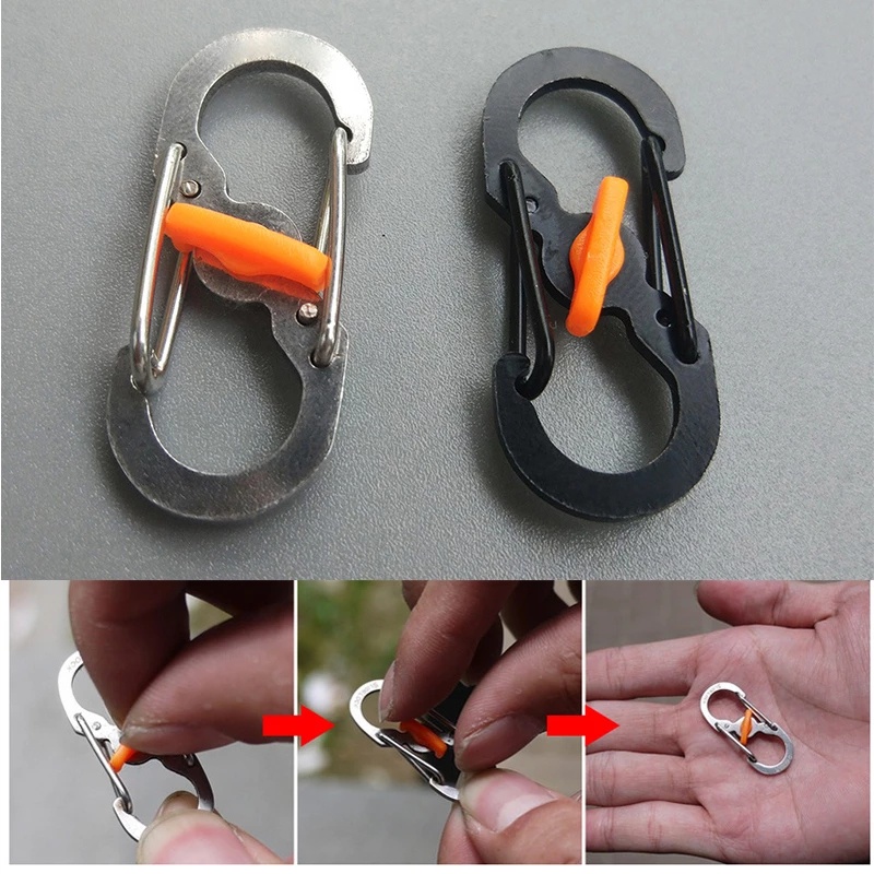 Móc Khóa Chữ S Bằng Thép Không Gỉ Chống Trộm Tiện Dụng