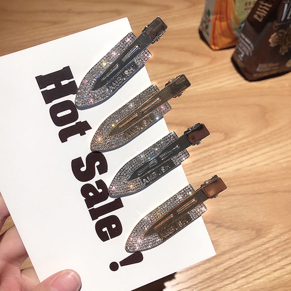 1 Kẹp Tóc Mỏ Vịt Đính Đá Lấp Lánh Thời Trang Cho Nữ