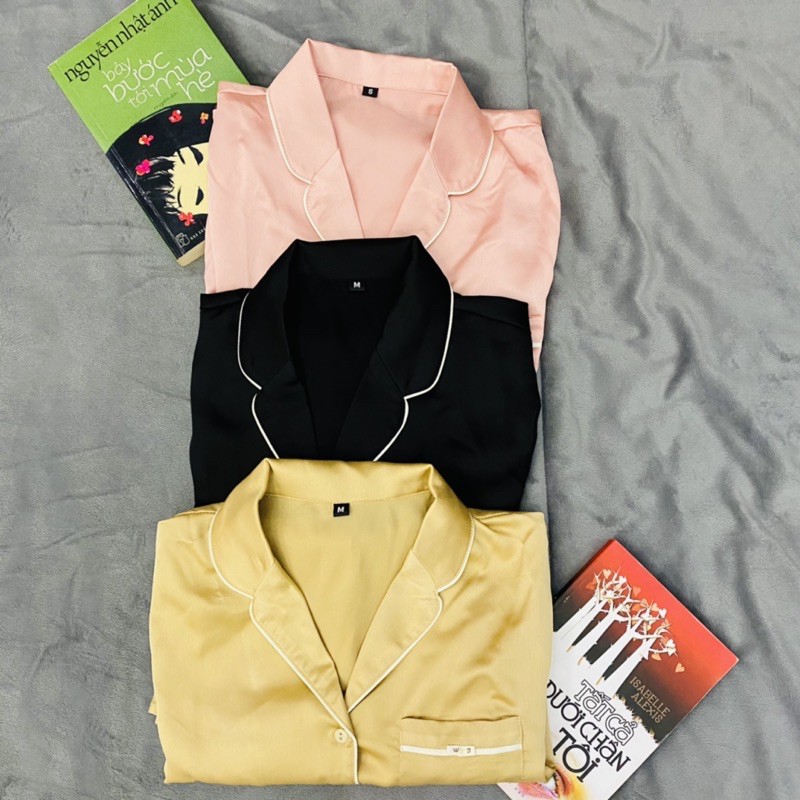 [JOSE10PTD GIẢM 10% TỐI ĐA 10K ĐƠN TỐI THIỂU 700K] đồ ngủ nữ lụa, bộ ngủ lụa cộc tay quần đùi cao cấp Josee' | BigBuy360 - bigbuy360.vn