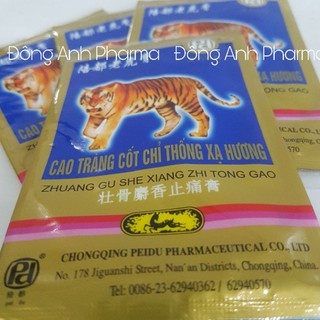 Cao con hổ - Cao tráng cốt chỉ thống xạ hương (bịch 4 miếng) - Đông Anh Pharmart