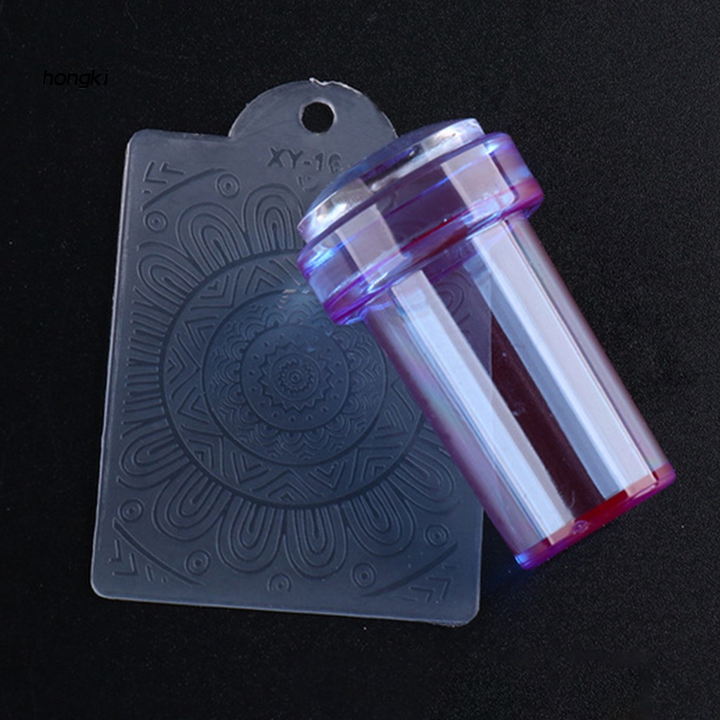 [Hàng mới về] Tem in họa tiết trang trí móng nghệ thuật mini bằng silicon đàn hồi tốt