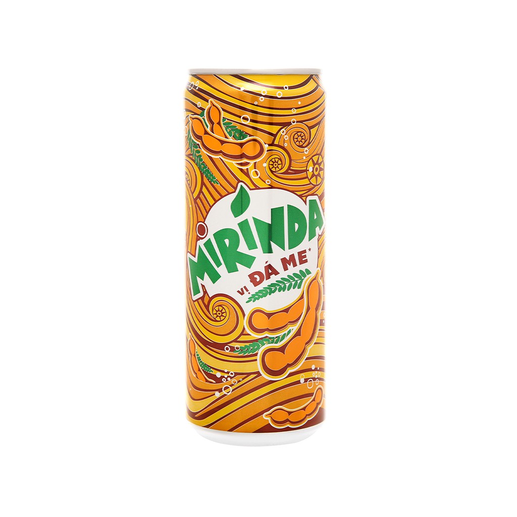 Lốc 6 lon nước ngọt Mirinda đá me 330ml