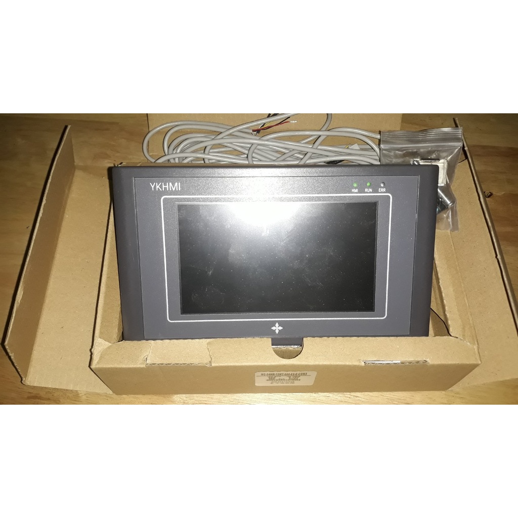 Màn hình cảm ứng YKHMI 5″ tích hợp PLC Delta ES2, Model MC-24MR-12MT-500ES-E