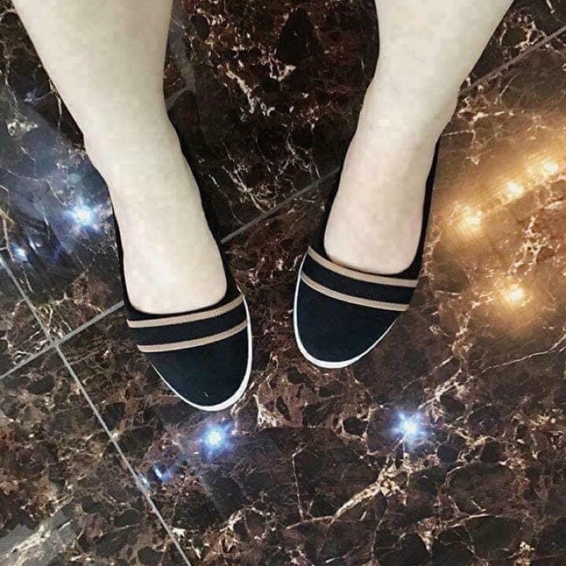 Giày Bệt Thái Lan sọc đen