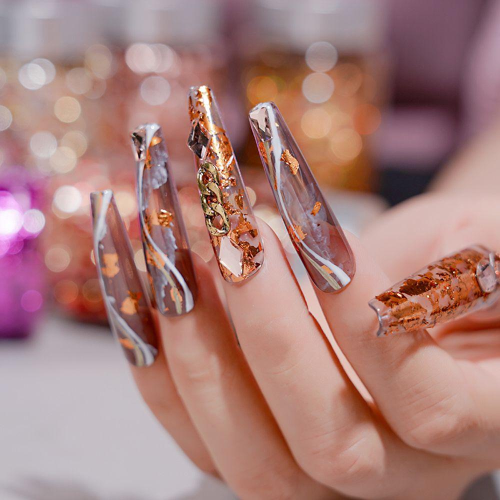 XIANTIN Khuôn Làm Trang Sức Hình Lá Vàng Lấp Lánh DIY 5g